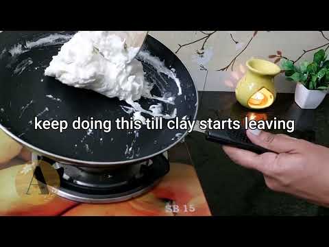 DIY air dry clay dough at home with just 4 ingredients|Lamasa clay dough|Clay art