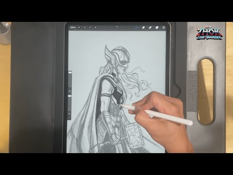 Marvel Studios’ Thor: Love and Thunder | Drawing The Mighty Thor with Andy Park