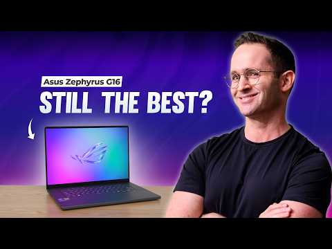ASUS ROG Zephyrus G16 All-around Gaming Laptop, 16" 2.5K OLED 240Hz Display, Intel Core Ultra 9 285H, GeForce RTX 5070 105W TGP, 16GB RAM, 512GB PCIe 4.0 SSD, Wi-Fi 7, Bag-ready Notebook, Eclipse Gray video review thumbnail