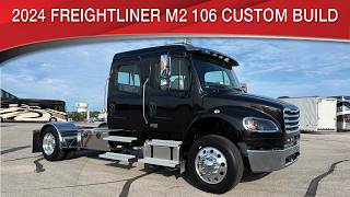 A preview image of the linked video showcasing 2024 Freightliner M2 106 Custom Build