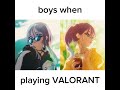 boys when playing VALORANT / Colors meme template | #shorts #valorant #memes