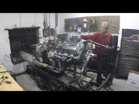First run of my 455 oldsmobile motor on the dyno at Merkels racing engines