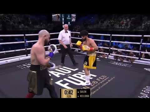 Adam Saleh KNOCKS the WIND out of Evil Hero and wins by TKO