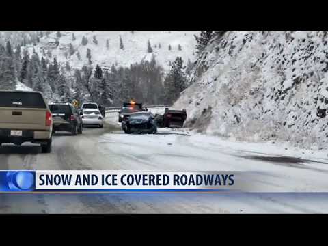 Drivers contending with slippery Western Montana roads