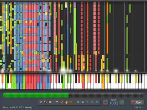 Synthesia Goes Insane - Touhou Project - Bad Apple 1,000,000 note remix!!