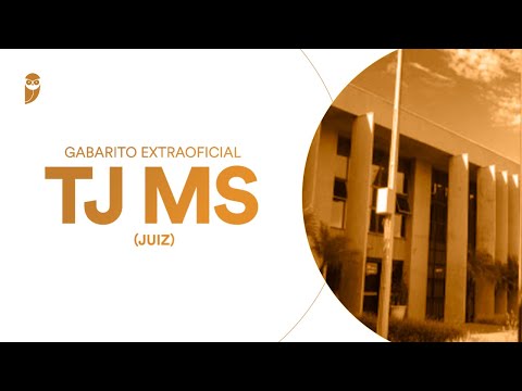 Gabarito Extraoficial TJ MS (Juiz)