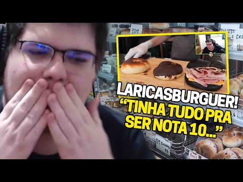 CASIMIRO REAGE: HAMBÚRGUER DA LARICA! MUITOS SABORES ENVOLVIDOS | Cortes do Casimito