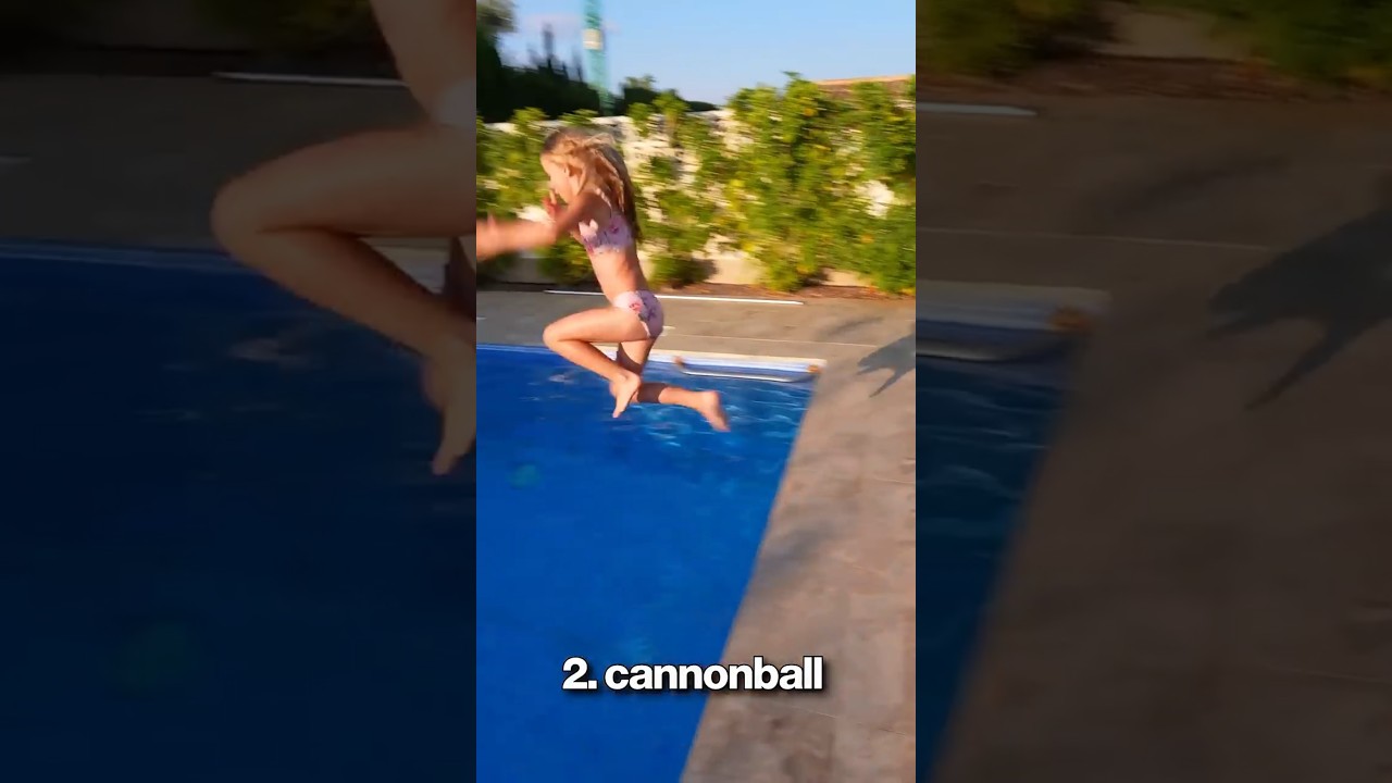 7 Ways to Jump into a Pool! 💦 (Don't try #6!)