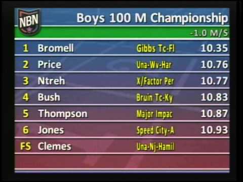 Boys 100m Championship Heat 1 - New Balance Nationals Outdoor 2013