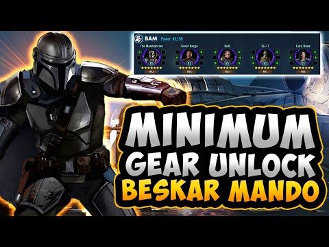 MINIMUM Gear Unlock for Beskar Mando - No zetas.  Trash mods.