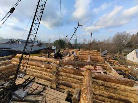 фото ручная рубка, сруб бани в диком стиле видеообзор 0