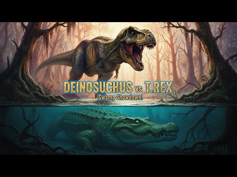 Cosa succede quando un T.Rex incontra un coccodrillo preistorico?