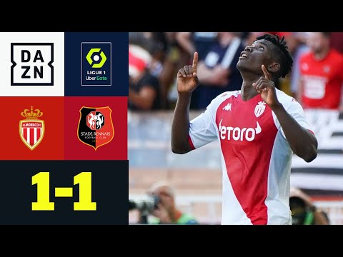 Embolos Debüttor rettet zehn Monegassen einen Punkt: AS Monaco - Stade Rennes 1:1 | Ligue 1 | DAZN