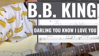 B.B. King Lesson - Darling You Know I Love You - Blues Master