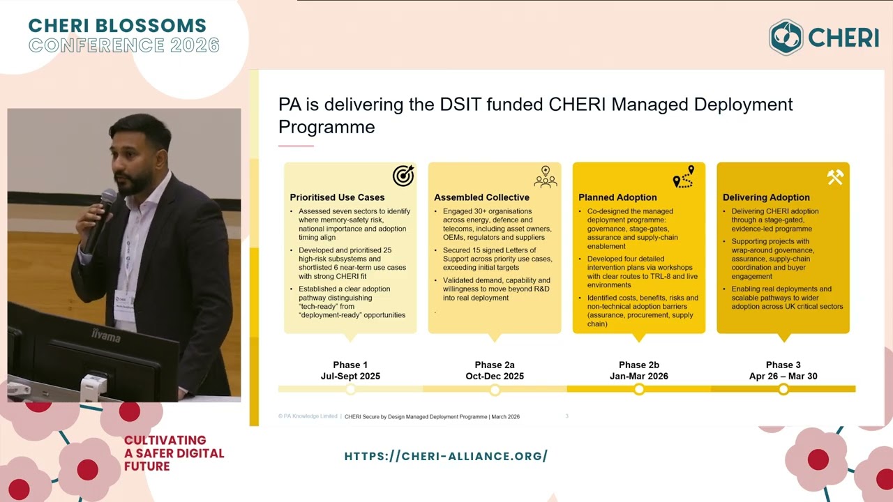 Accelerating commercial adoption of CHERI - Manu Ravishankar | CHERI Blossoms 2026