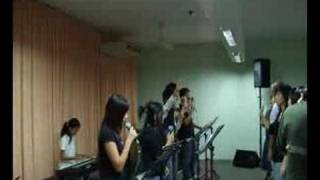 EBC youth singing on 16 August 2008