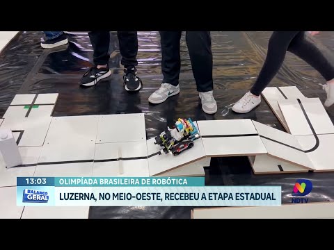 Luzerna sedia competição estadual da Olimpíada Brasileira de Robótica