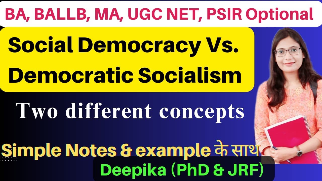 Difference Between Social Democracy and Democratic Socialism || Best online classes