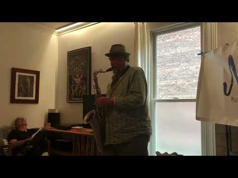Joe Lovano playing sax at the MFM HUDSON VALLEY CHAPTER, October 12, 2019