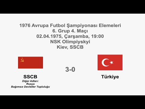 CCCP 3-0 Turkey 02.04.1975 - UEFA EURO 1976 Qualifying Round Group 6 Matchday 4
