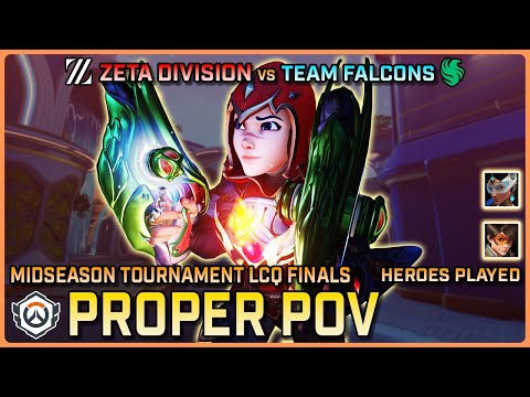 [ Proper ] Zeta Division vs Team Falcons | OWCS Midseason Championship LCQ Finals