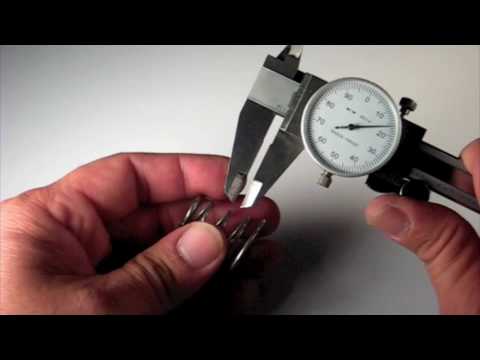 How to measure conical compression springs