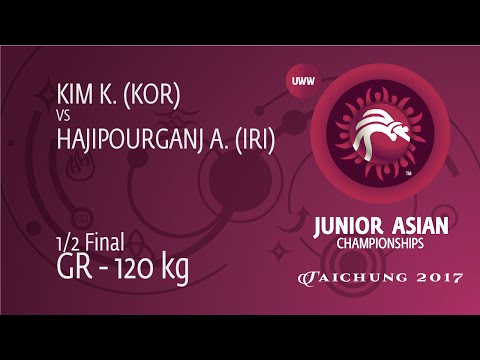 1/2 GR - 120 kg: A. HAJIPOURGANJ (IRI) df. K. KIM (KOR) by TF, 8-0