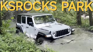 1st OFF-ROAD Trip In My NEW 2024 Jeep Wrangler Rubicon JL Kansas Rocks Recreation Rark