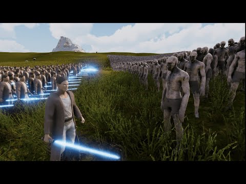 1000 Laser Knights VS 100000 Zombies | SUBSCRIBE⚒️ now to get ready for the ultimate battle!