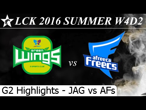 JAG vs AFs Game 2 Highlights - LCK Summer 2016 W4D2M2 Jin Air Greenwings vs Afreeca Freecs