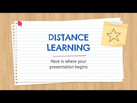 Free Distance Learning Presentation Template for PPT & Google Slides by GreatPPT.com