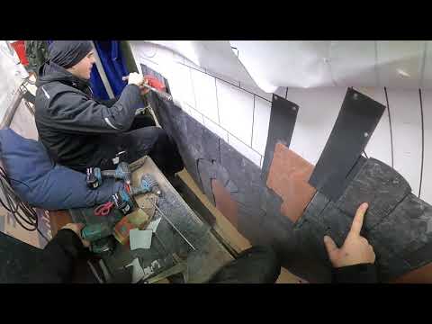 Das Colditzer Stadtwappen - Schieferornament - Teil 7