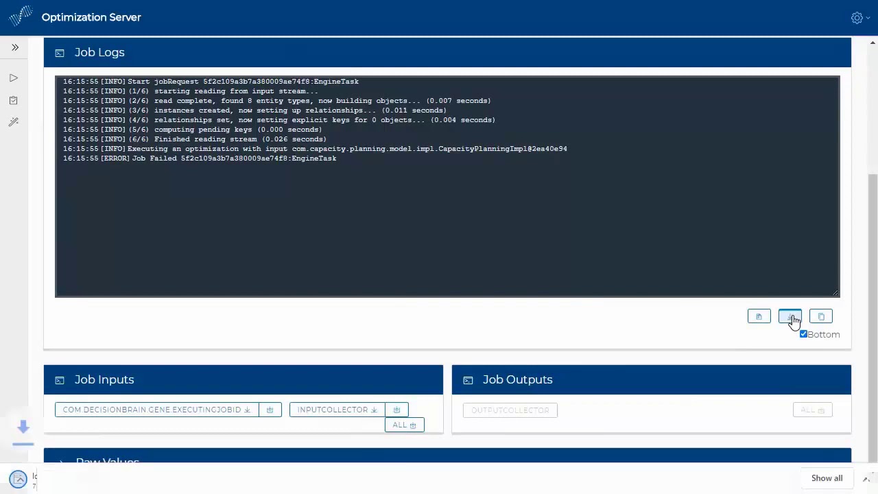 Quick Tutorial of DOC - Optimization Server Monitor Execution