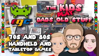 #1970s and #1980s electronic games #Grandstand #Tomy #CGL #Mattel - The Kids Play Dad's Old Stuff