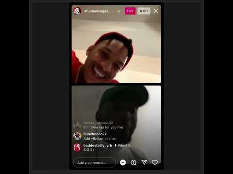 Stunna4vegas on Ig live with homie in prison