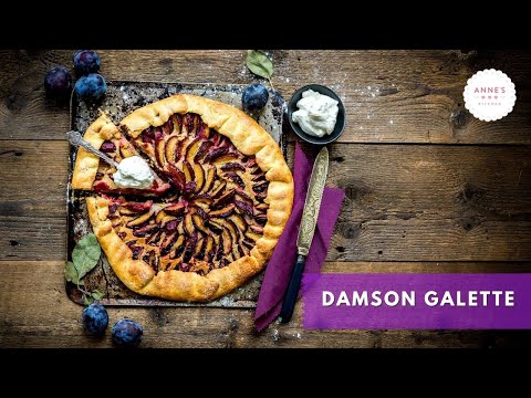Damson Galette with Walnut Frangipane