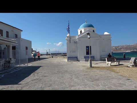 pequeno passeio na igrejinha de Agios Nikolaos - ilha de Mykonos GRÉCIA