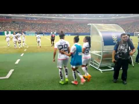 Veja a entrada do Santos para a partida contra o Iranduba