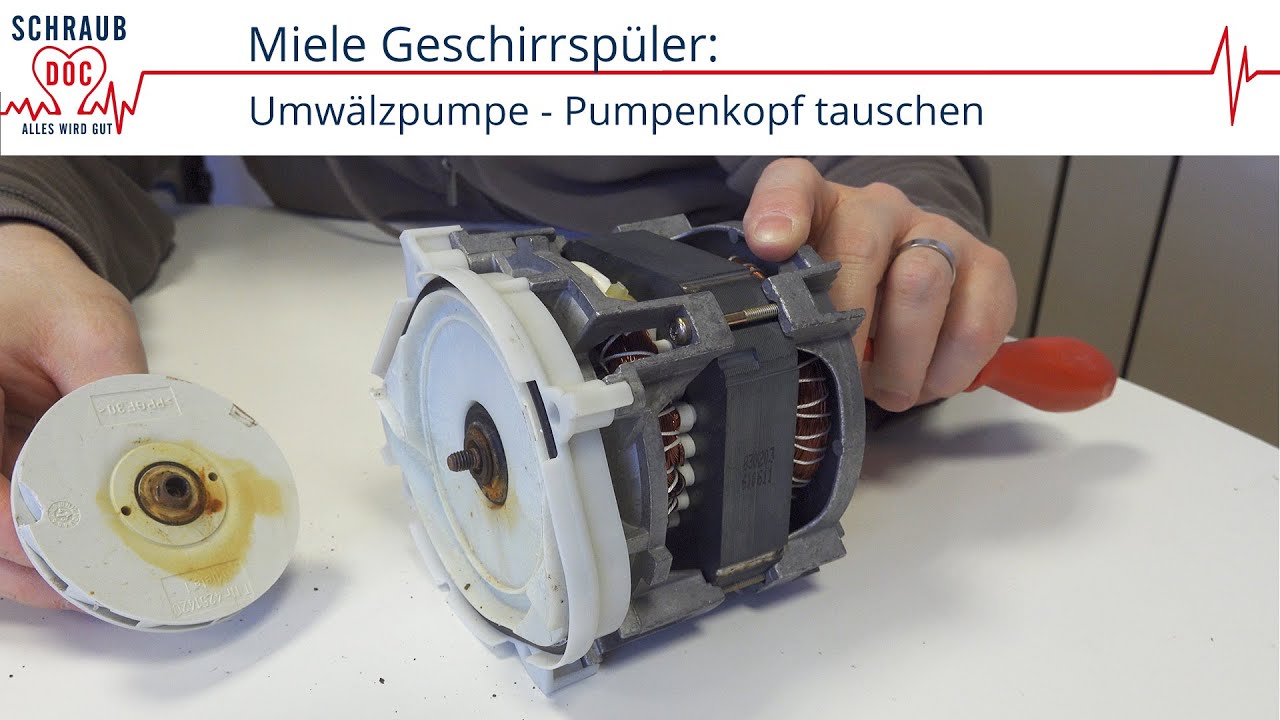 Miele Spülmaschine: Umwälzpumpe geht nicht mehr - Pumpenkopf tauschen