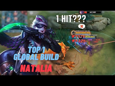 Natalia's Best 1 Hit Build 2023 | Top 1 Global Build and Emblem