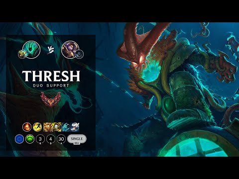 Thresh Support vs Blitzcrank - EUW Grandmaster Patch 12.6