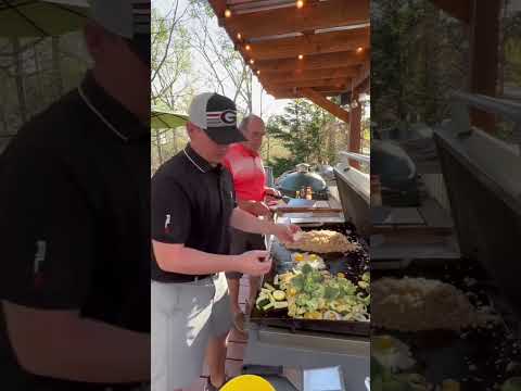 AMAZING Hibachi On The Blackstone Griddle With My Dad