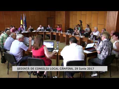 Ședința Consiliului Local Câmpina din 29 iunie 2017