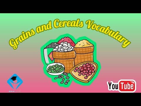 Grains and Cereals vocabulary in English and with their Urdu names