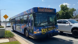 RTD Buses in Boulder, Colorado in July 2021