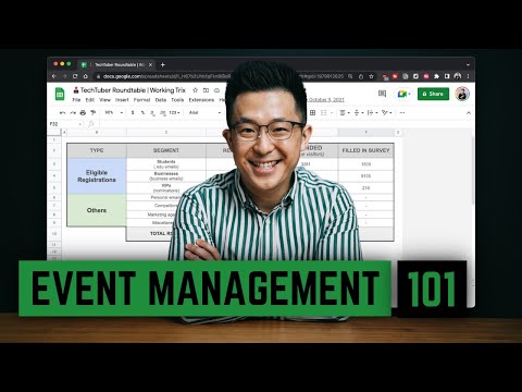 Intro to Event Planning & Management (with Google Sheets)