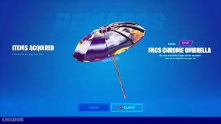 How To Get FNCS Chrome Umbrella Glider FOR FREE Fortnite! (Free Rewards)