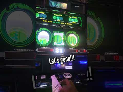I put $60 dollars in cash machine and this happened 😂😂😂 #ThatCasinoLife #Slots #Gambling