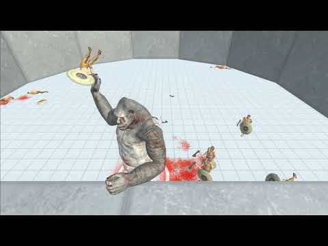 Mutant Primates vs Ancient warrior　Animal Revolt Battle Simulator