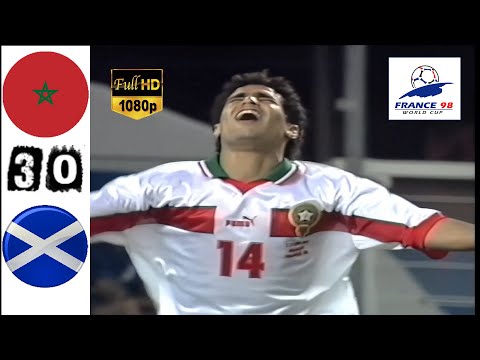 ثلاثية بحروف من ذهب.. 5 مغاربة أسقطوا إسكتلندا في مونديال 1998 